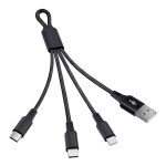 كابل شاحن USB متعدد 15 سم، شحن سريع 65 واط 3 في 1  (Lightning, Type-C & Micro USB)