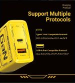 • شاحن USB-C بقوة 120 واط - شاحن سريع GaN مع تقنية PD - الصورة 5