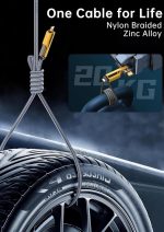 كابل شاحن USB متعدد 15 سم، شحن سريع 65 واط 3 في 1  (Lightning, Type-C & Micro USB) - الصورة 4